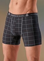 Driepack broeken met ruitmotief en elastische tailleband 