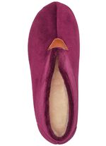 Laurina pantoffels van fluweelachtig textielmateriaal BORDEAUX