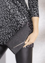 Avondtasje met afneembare ketting ZWART