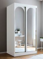 Moderne schuifdeurkast WIT