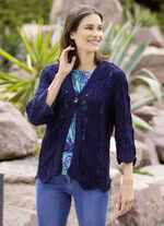 Cardigan met opvallende haaklook 