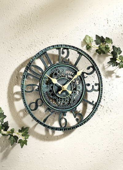 Met de hand beschilderde quartz wandklok 