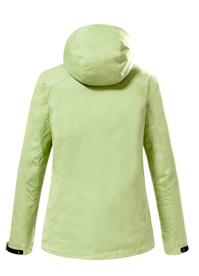 Modieus functioneel damesjack met afneembare capuchon MUNT