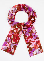 Sjaal met fantasiebloesemmotief 
