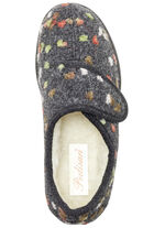 Huisschoen met anatomisch gevormd voetbed GRIJS-MEERKLEURIG