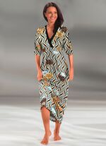 Kaftan met briljant gekleurde inkjetprint 