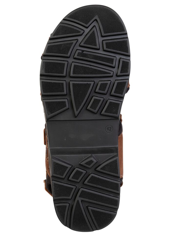 GINO GALANTE, sportieve herensandalen, met klittenbandsluiting BRAUN