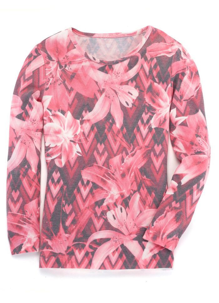 Trui in zachte vloeiende kwaliteit HUMMER-MULTICOLOR