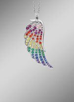 Hanger engelenvleugels met zirkonia 