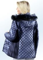 Jas met kunstbontkraag 