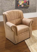 Gestoffeerd meubel met een comfortabele micro-velours bekleding CAPPUCCINO