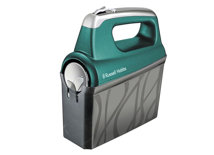 Russell Hobbs handmixer met spiraalvormige kloppers TURKOOIS