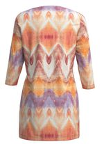 Gebreide tuniek in bedrukt fijn breisel 