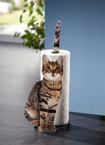 Cat papierrolhouder van metaal 