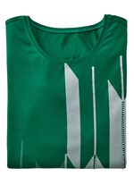 Shirt met contrastprint GROEN-WIT