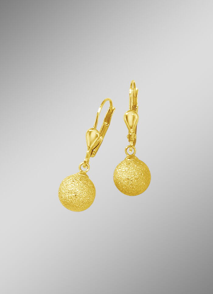 Oorbellen met gesatineerde kogels 