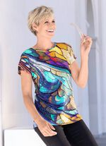 Shirt met strass-versiering 