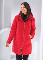 Korte mantel met 2-wegrits 