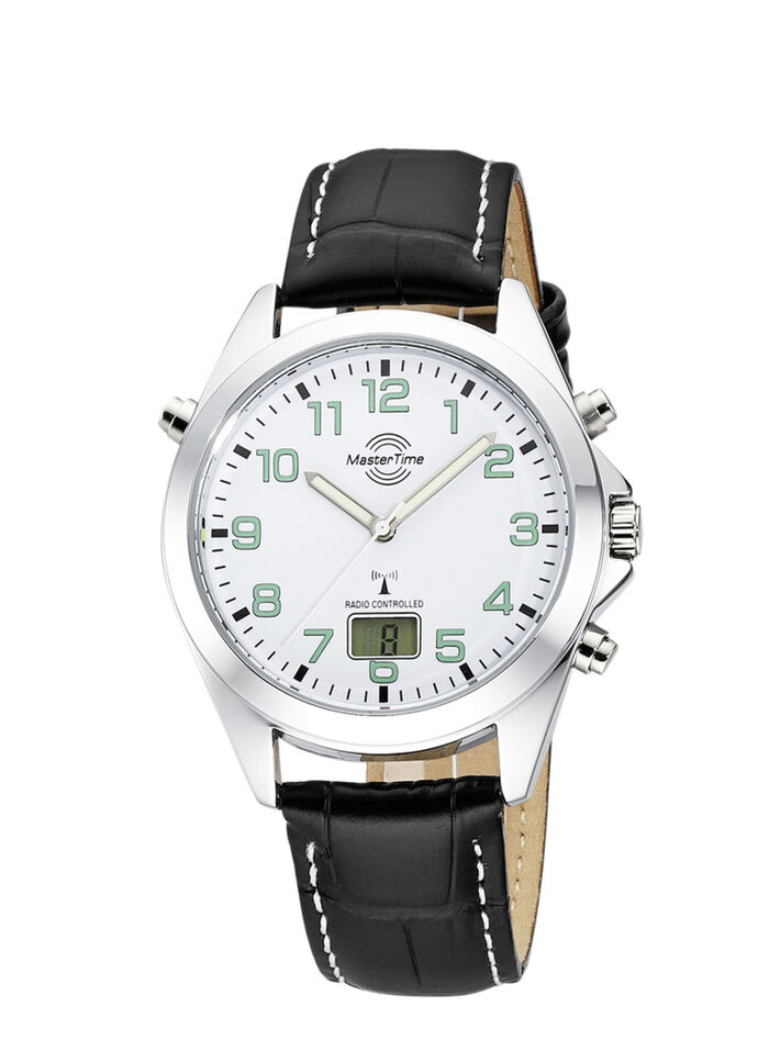 Master Time radiografisch herenhorloge met leren band 