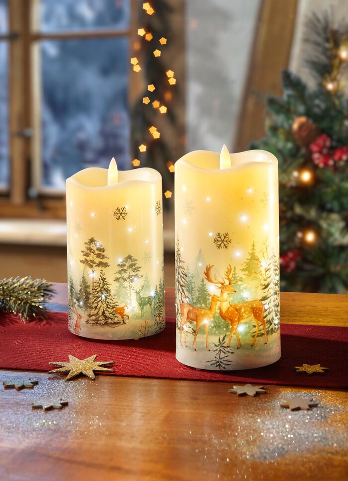 Magische LED-kaarsen in een set van 2 