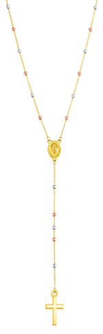 Kruisketting in driekleur 