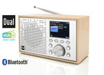 Dubbele DCR-100 digitale radio in houten ontwerp 
