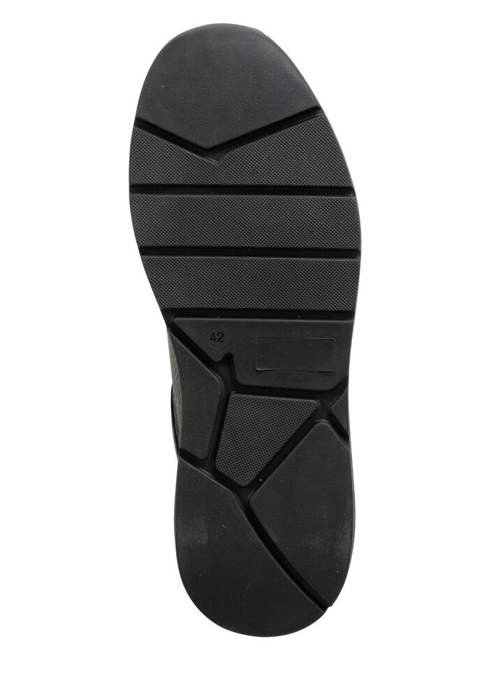 GINO GALANTE, klassieke herensneakers, met rits ZWART