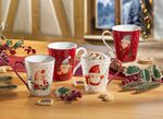 Kerstbekers, set van 4 