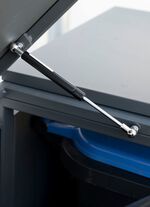 Afvalcontainerbox "Kubus", antraciet 