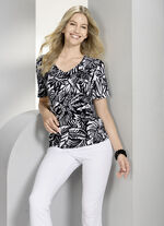 Shirt-tuniek met elastaan 