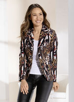 Korte blazer met een extravagant design 
