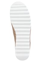 Waldl&auml;ufer vetersneakers van effectief nubuckleer met reli&euml;f ANTIEK GOUD