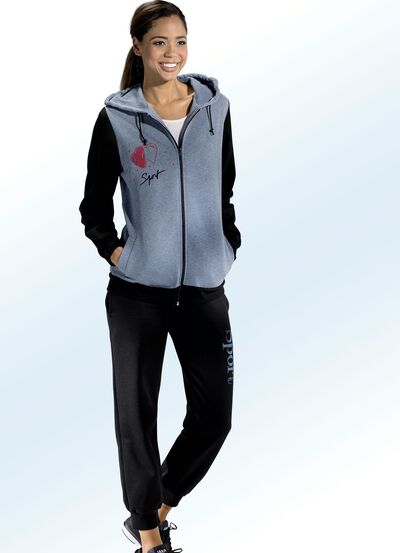 Vrijetijdspak met capuchon 