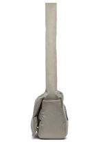 Collezione Alessandro tas gemaakt van delicaat glanzend textielmateriaal TAUPE