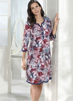 Nachtjapon met modal en 3/4-mouwen 