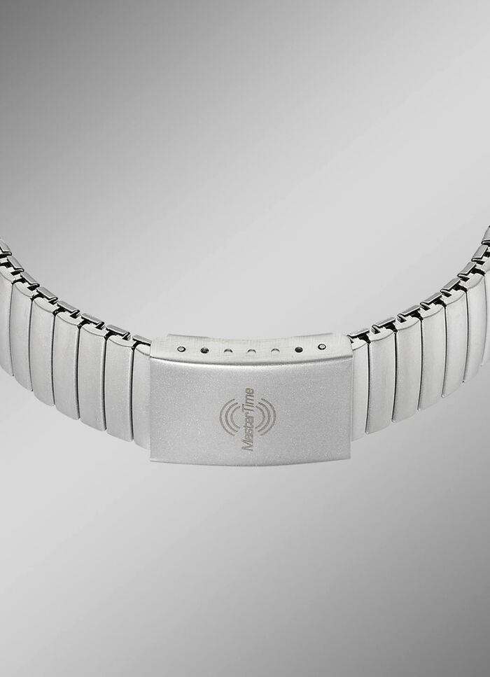 Master Time radiogestuurd dameshorloge met roestvrijstalen trekkoord 