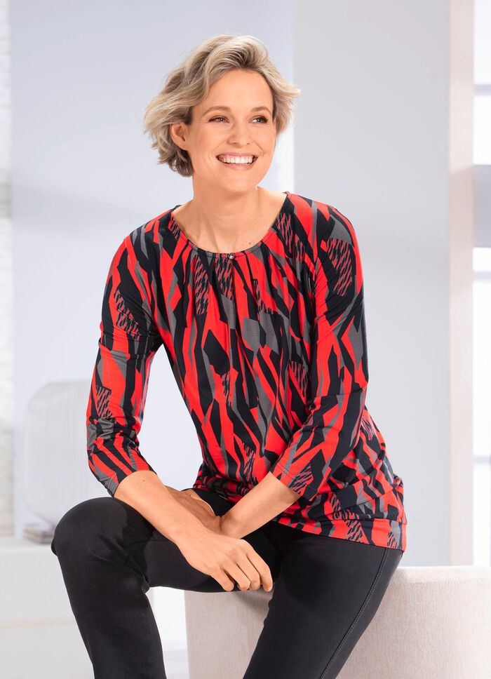 Overhemd met lusknoopsluiting 