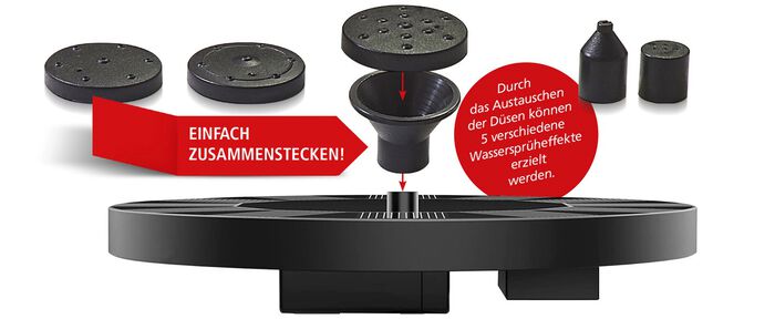 Fontein op zonne-energie 