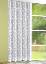 Gordijn met bloemen-guirlande 