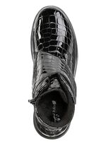 Ranger bootie van lakleer met krokodillenreli&euml;f 