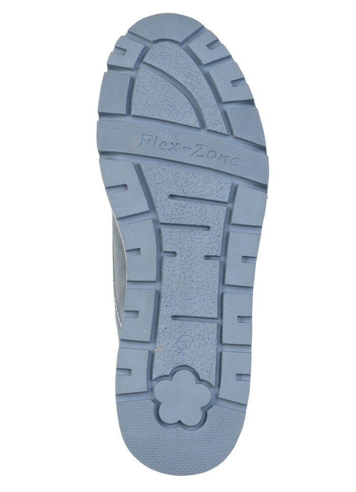 ELENA EDEN, comfortabele damessneakers, breedte H, met uitneembaar voetbed JEANS-SILBER