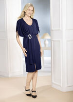 Jurk met decoratieve sluiting 