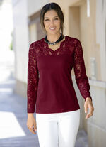 Shirttuniek met katoen BORDEAUX