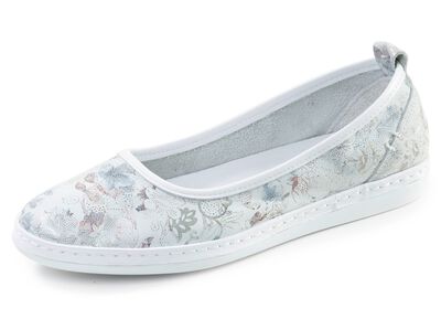 Andrea Conti, chique damesballerina's, breedte G, met uitneembaar voetbed 