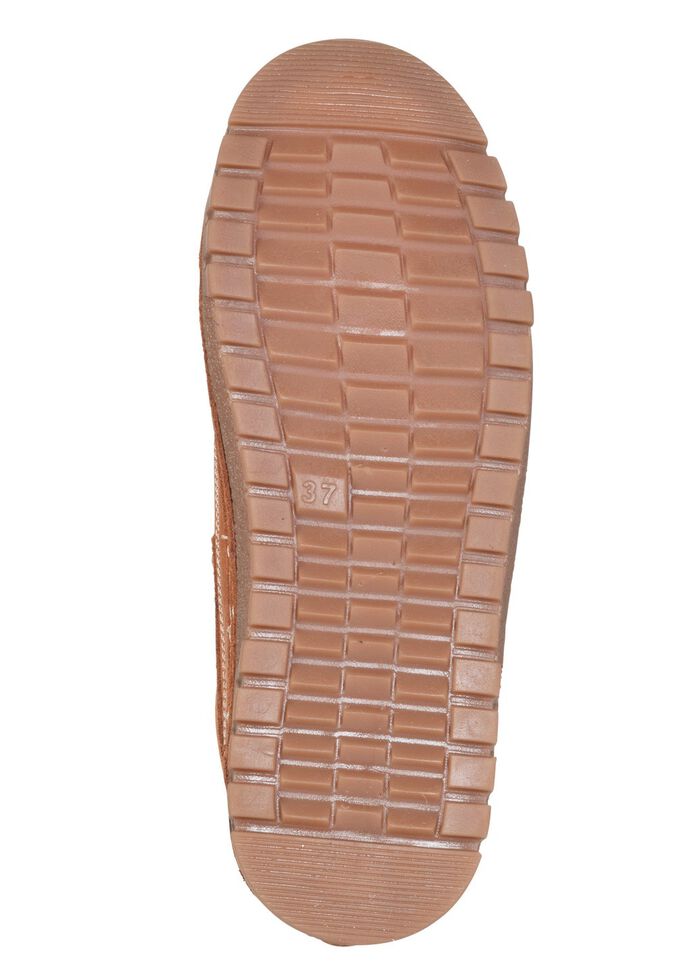 Gemini, chique dames veterschoenen, breedte G, met uitneembaar voetbed COGNAC