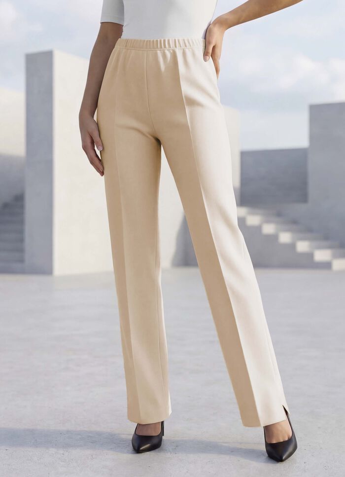 Broek met zijsplitten 