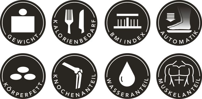 MAXXMEE lichaamsanalyseweegschaal met LCD-display 