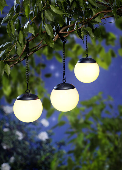 Bollampen op zonne-energie, set van 3  Bollampen op zonne-energie, set van 3