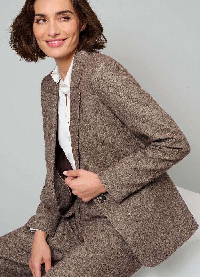 Blazer met klepzakken 