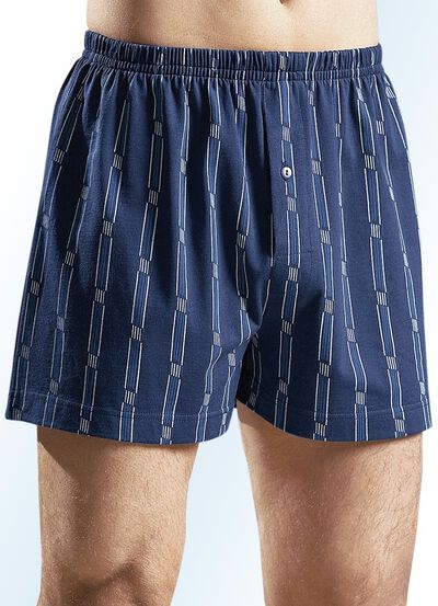 Set van vier boxershorts, met bont dessin 